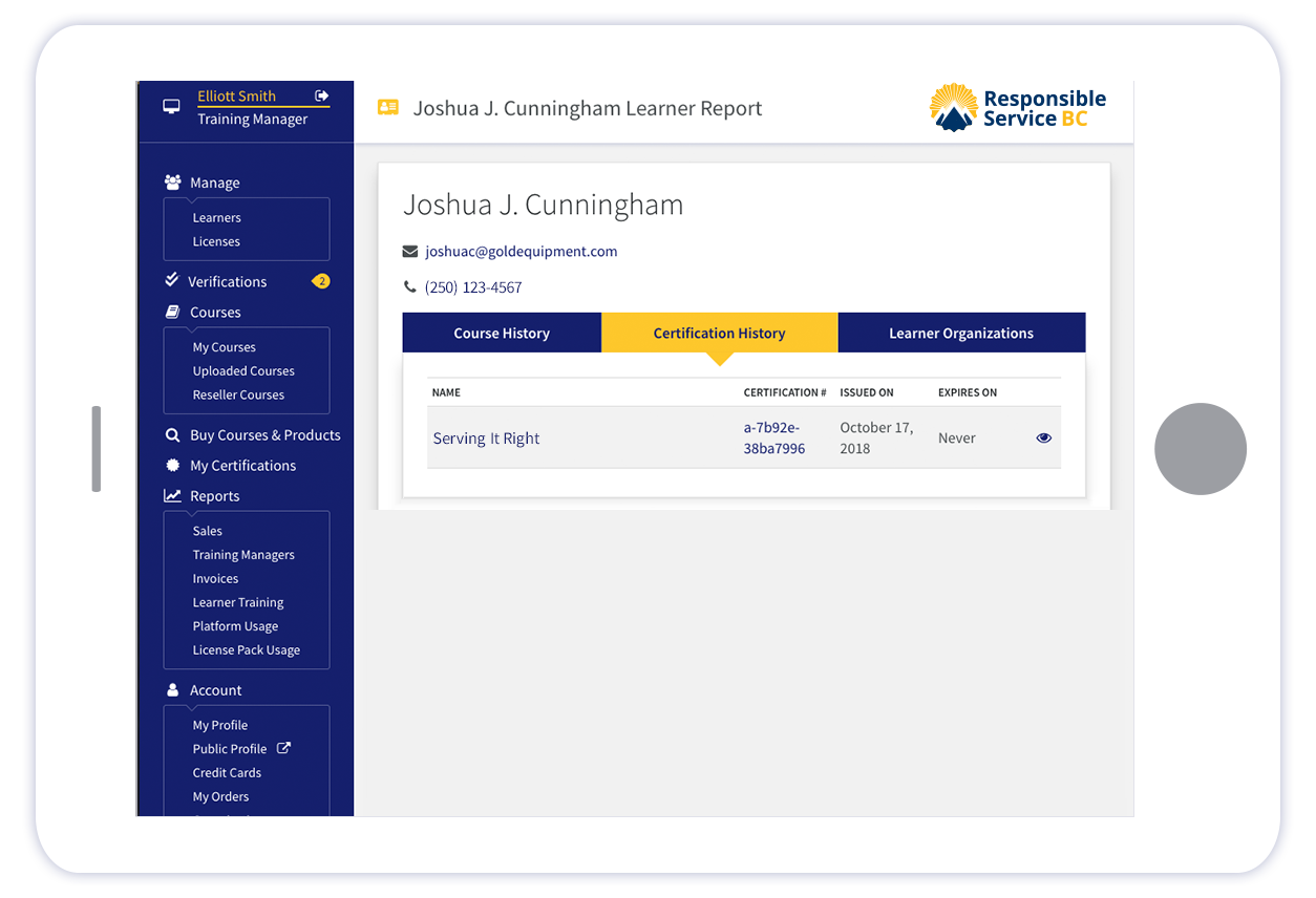 Group Training Responsible Service BC